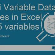 Excel Multi Variable Data Tables Template Download Instructions