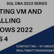 Курс SQL DBA группа 48 занятие 4 Создание виртуальной машины и установка Windows 2022 Конта