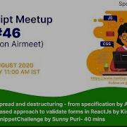 Meetup 46 Rest And Spread In JavaScript By Abhas