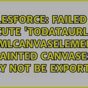 Failed To Execute ToDataURL On HTMLCanvasElement Tainted Canvases May Not Be Exported
