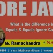 Core Java Tutorials What Is The Difference Between Equals Equals Ignore Case In Java