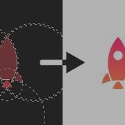 How To Design A Rocket Circular Logo In Inkscape Design Process Inkscape Tutorial