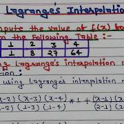 Lagrange Interpolation Ka Easy Trick F X For X 2 5 Numerical Methods Full Solution