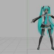 MMD GLIDE PDFT Hair Physics Test Again