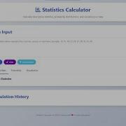 Advanced Statistic Calculator Using HTML CSS And JavaScript With Source Code