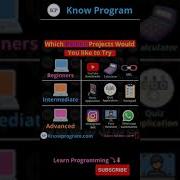 Which Python Projects Would You Like To Try Shorts Python Projects Knowprogram
