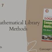 Mathematical Library Methods Functions In Java Chapter 7 ICSE Computer Class 10th