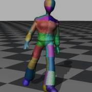 Walking Animation Of Articulated Deformable Model In OpenCL