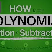 How To Do POLYNOMIAL Addition And Subtraction Animated Worksheet Reviewer Step By Step Solutions