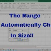 How To Make A Dynamic Named Range In Excel The Size Of The Range Will Automatically Change