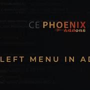 Phoenix Hook Left Admin Menu