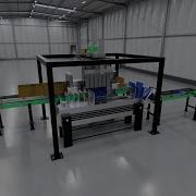 Realistic Simulation Of The Top Load Case Packaging Machine
