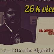 6 2 12 Booths Algorithm