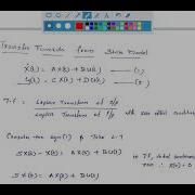 Transfer Function From State Model