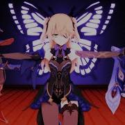 MMD Genshin Impact Conqueror Fischer Keqing Mona