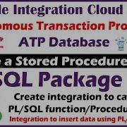 ATP 8 Вызов пакета Pl SQL Интеграция для вызова функции или процедуры в базе данных ATP в OIC