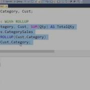 53 CUBE And ROLLUP In SQL Server