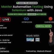 Онлайн тренинг автоматизированное тестирование с использованием Selenium Java и GenAI Начало