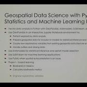 New Course Geospatial Data Science Statistics And Machine Learning I