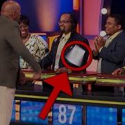 Steve Harvey Throws His Card At Dumb Answer