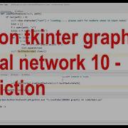 Python Tkinter Graphical Neural Network 10 Prediction
