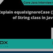 Explain EqualsIgnoreCase Method Of String Class In Java Core Java Interview Question 353