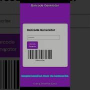 Barcode Generator Full Tutorial Check Out Now Css Html Javascript Tutorial Project Shorts