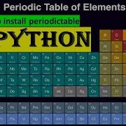 PYTHON READ Modern Periodic Table Using Python PROJECT