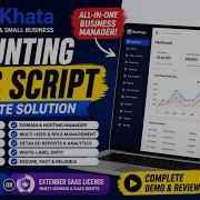 RealKhata PHP Script Review Freelancer Small Business Accounting SaaS PHP Script