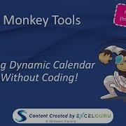 Using Monkey Tools Query Monkeys Pro Build A Dynamic 12 Month Calendar Table In Seconds