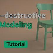 Non Destructive Chair Modeling In Blender Using Only Modifiers Geometry Nodes Tutorial