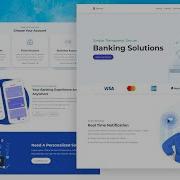 Responsive Banking Website Design Theme Using HTML CSS JS From Scratch Part 1