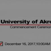 UA Fall 2017 Commencement Saturday Morning
