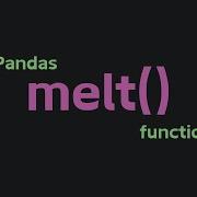 Python Pandas Melt Function Pandas Library