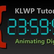 KLWP Animation Tutorial Animating Digits