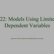 222 Models Using Limited Dependent Variables