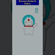 Draw Doraemon Using Python Turtle With Code Shorts Youtubeshorts Doraemon