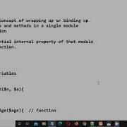 ENCAPSULATION IN PHP OOPS IN PHP