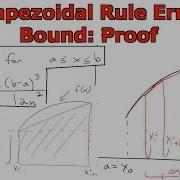 Approximate Integration Trapezoidal Rule Error Bound Proof