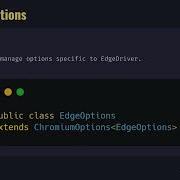 Org Openqa Selenium Edge EdgeOptions With Examples