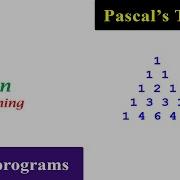 Pascal S Triangle Python Pattern Programs