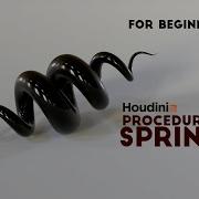 Houdini Tutorial Create Procedural Spring Helix Without Complicated Expressions