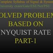 Solved Problem Based On Nyquist Rate Nyquist Interval Part 1 S S R K Classes Hindi Lec 149