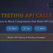 React Testing Mocking API Calls With Jest MSW Beginner Friendly