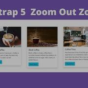 How To Create Bootstrap 5 Card Zoom In And Zoom Out Effect Zoom Card Effect Bootstrap Zoom