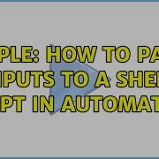Apple How To Pass Inputs To A Shell Script In Automator