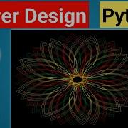 Drawing A Flower Python GUI Designs Using Turtle Module