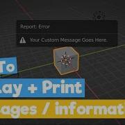 Blender Python Tutorial How To Display Info Messages Learn Python For Beginners
