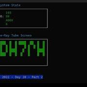 Advent Of Code 2022 Day 10 Visualization