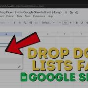 How To Create A Drop Down List In Google Sheets Fast Easy
